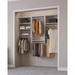 Latitude Run® Modular Closets Closet System Walk-In Sets w/ 3 Hanging unit & Shelves Manufactured in Brown/White | 84 H x 79.5 W x 14 D in | Wayfair