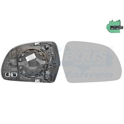 VAN WEZEL Spiegelglas, Außenspiegel * HAGUS rechts für SKODA AUDI 4F0857536AH 0334866U