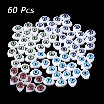 60Pcs/Set HOT New Doll Safety Eyes for DIY Toy Eyes Animal Toy Puppet Making Dinosaur Eyes DIY Craft