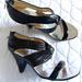 Michael Kors Shoes | Michael Kors Leather Twisted Sandals | Color: Black | Size: 8.5
