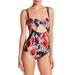 Kate Spade Swim | Kate Spade Blue Colombe D'or Floral One Piece | Color: Blue/Red | Size: S