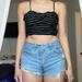 American Eagle Outfitters Tops | Black And White Striped Crop Top American Eagle | Color: Black/White | Size: S