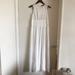 Zara Dresses | Euc Zara White Embroidered Sleeveless Maxi Dress M | Color: Cream/White | Size: M