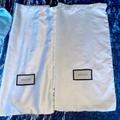 Gucci Bags | 1 Large White Authentic Gucci Dust Bags!Pearly White Hundred Percent Authentic | Color: Black/White | Size: Big Gucci Dust Bag