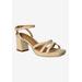 Women's Klarson Sandal by J. Renee in Gold (Size 8 M)