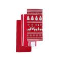 iH casadécor Reindeer Tea Towel Cotton in Red | 25 H x 18 W in | Wayfair XM-KM050RR