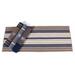 Blue/Brown 96 x 24 x 1 in Indoor Area Rug - Longshore Tides Adriyel Striped Hooked Wool Blue/Beige/Brown Area Rug Wool | Wayfair