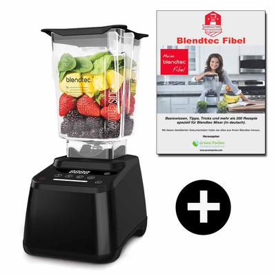 Blendtec Designer 625 + GP-Blendtec Fibel (200+ BT Rezepte) | Hochleistungsmixer | rechtsdrehend