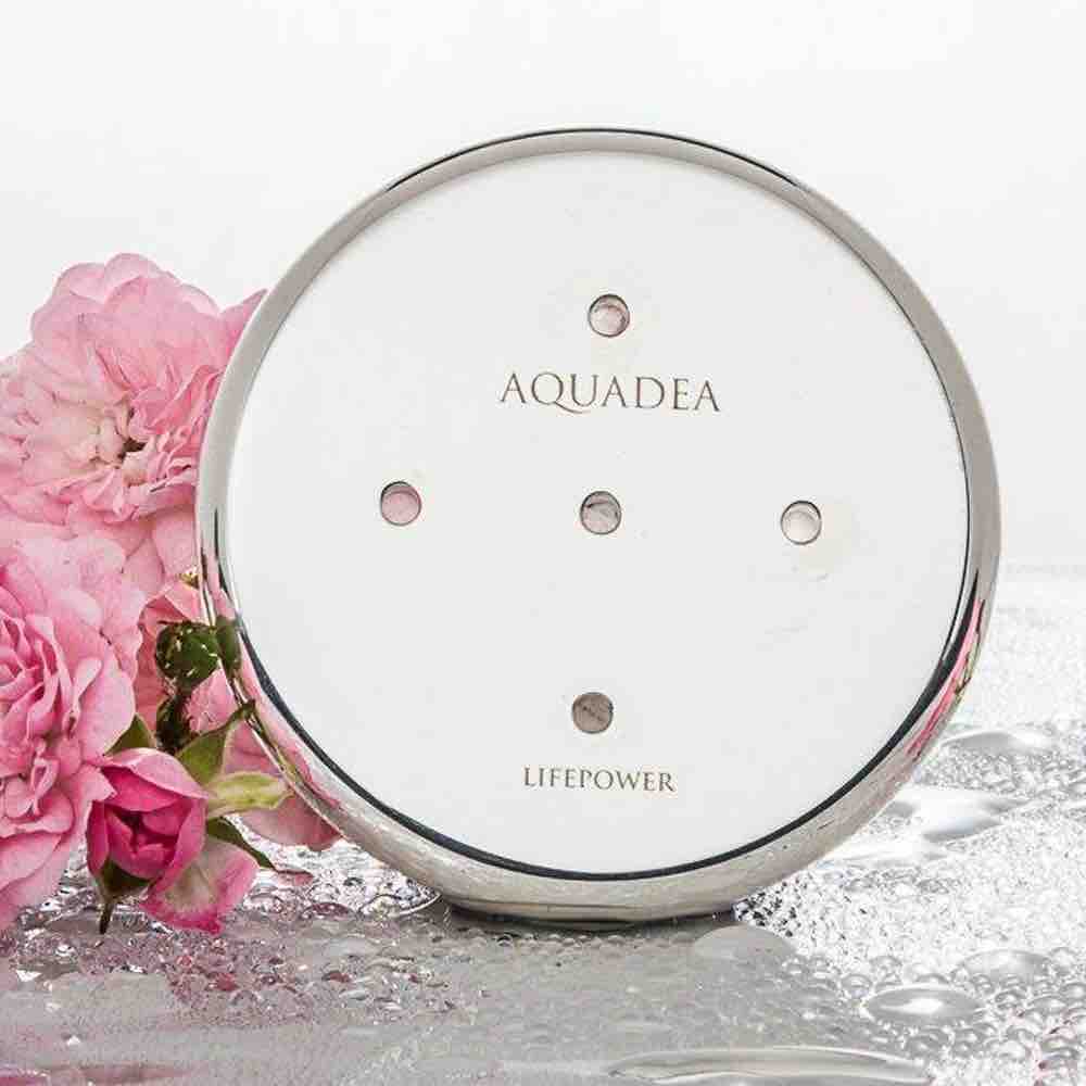 Aquadea Kristall Wirbeldusche Life Power "Kleine Rose 5" | Bronze-Feinsilber Image