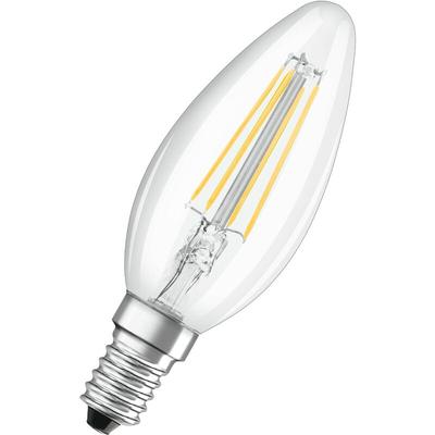 Osram - Dimmbare Filament led Lampe mit E14 Sockel, Kaltweiss (4000K), Kerzenform, 5W, Ersatz für