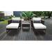 Amalfi 5 Piece Outdoor Wicker Patio Furniture Set 05b