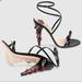 Gucci Shoes | Gucci Snake Sandals, Size 6 | Color: Black/Red | Size: 6