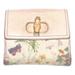 Gucci Bags | Gucci Florae Print Canvas And Pale Pink Leather Designer Wallet | Color: Green/Pink | Size: 5" X 4" X 1"