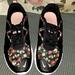 Nike Shoes | Nike Floral Sneaker | Color: Black/Red | Size: 7 Y (Woman 8)