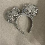 Disney Accessories | Disney Minnie Ears Tiara Silver Sequins | Color: Silver | Size: Os