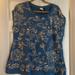 Anthropologie Tops | Anthropologie Blue Beaded Top Size Large | Color: Blue | Size: L