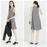 Madewell Dresses | Madewell High Point Striped Tank Dress Xl | Color: Gray | Size: Xl