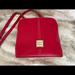 Dooney & Bourke Bags | Dooney & Bourke Red Leather Dome Zip Shoulder Purse Crossbody W/Adjustable Strap | Color: Red | Size: 8” Tall X 7 1/2” Wide Approx.