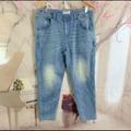 Free People Jeans | Free People Jr Women 28 Super Cute Distressed Faded Jeans | Color: Blue | Size: 28 (Juniors)