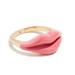 Kate Spade Jewelry | Kate Spade Ks Pink/Gold Lip Enamel Statement Ring New | Color: Gold/Pink | Size: Various