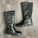 Michael Kors Shoes | Michael Kors Black High Boots Girls (3) | Color: Black/Silver | Size: 3bb