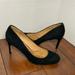 Coach Shoes | Coach Black Suede Pumps. Size 8 | Color: Black | Size: 8