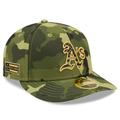 Men's New Era Camo Oakland Athletics 2022 Armed Forces Day On-Field Low Profile 59FIFTY
