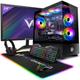 Vibox III-120 Gaming PC - 24" Monitor Bundle - Eight Core Intel i7 10700T Processor - AMD Radeon RX 7600 8GB Graphics Card - 32GB RAM - 1TB NVMe SSD - 600W PSU - Windows 11 - WiFi