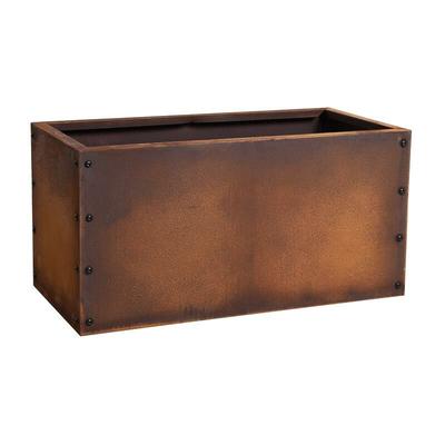 Edelrost Hochbeet Pflanzkasten Blumenkasten Pflanzbeet Blumenbeet Beet Stahl 80x40x40 cm Image