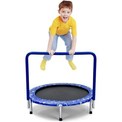 Costway - 92cm Mini Trampolin, Fitness Trampolin faltbar, Kindertrampolin bis 150kg belastbar, Image