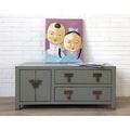 Opium Outlet TV Kommode Sideboard Schrank Lowboard Kolonialstil China asiatisch orientalisch chinesisch (hellgrau)