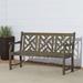 57"L x 22"W x 36"H Outdoor Hand-scraped Wood Garden Bench