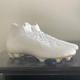 Nike Shoes | All White With Chrome Bottom Plate Mercurial Soccer Cleats. | Color: White | Size: 7.5