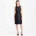 J. Crew Dresses | J.Crew Women's Size 8 Black Silver Polka Dot Jacquard Sheath Lined Dress. | Color: Black/Silver | Size: 8