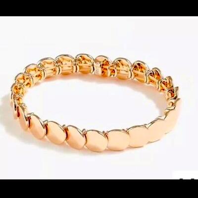 J. Crew Jewelry | J. Crew Stretch Bracelet In Rose Gold | Color: Gold | Size: Os