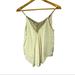 American Eagle Outfitters Tops | American Eagle Ivory Slinky Lace Tank Top Women's Size Medium M | Color: Cream/Tan | Size: M