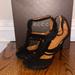 Gucci Shoes | Gucci Suede Black Heels Size 7 | Color: Black | Size: 7