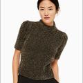 Kate Spade Sweaters | Kate Spade Metallic Mock Neck Sweater- Xl | Color: Black/Gold | Size: Xl