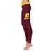 Women's Maroon Cent. Michigan Chippewas Solid Yoga Leggings