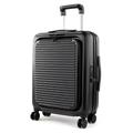 Mandarina Duck TANK CASE - TROLLEY CABIN W/FRONT PC POCKET Black (Black) 40x55x20 (LxHxW)