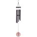 Arlmont & Co. Dontrelle Cross Sail Wind Chime Metal | 34.75 H x 4.625 W x 4.625 D in | Wayfair F1BDF49206544D60AB8F9B5E8A1C608E