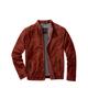 Mey & Edlich Herren Leather Blouson Regular Fit Rot einfarbig