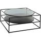 Table basse Yoho noir 90x90cm Atmosphera créateur d'intérieur - Noir