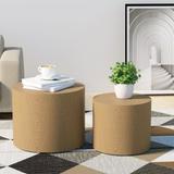 MDF with veneer side table/coffee table/end table/nesting table set of 2,for living room,office,bedroom