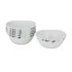 White Cereal Bowls Set Of 6 Breakfast Oatmeal Soup Dessert Pasta Bowls Square