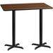 30'' x 60'' Rectangular Table Top with 22'' x 22'' Bar Height Table Bases