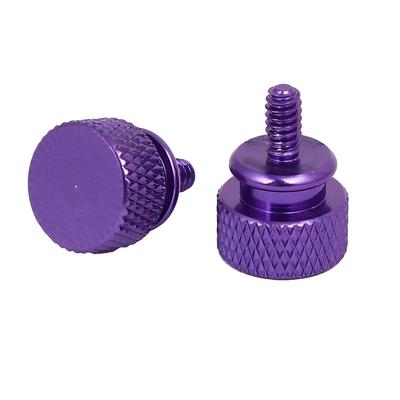 Computer PC Case Fully Threaded Knurled Thumb Screws 6#-32 4pcs