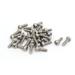 M2.5x8mm 304 Stainless Steel Pan Head Torx Socket Cap Machine Screw 30pcs - Silver Tone