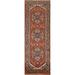 Traditional Geometric Heriz Serapi Runner Rug Hand-knotted Wool Carpet - 2'6" x 7'11"