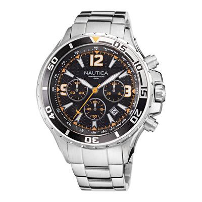 Nautica Men's Stainless Steel Chronograph Watch Multi, OS